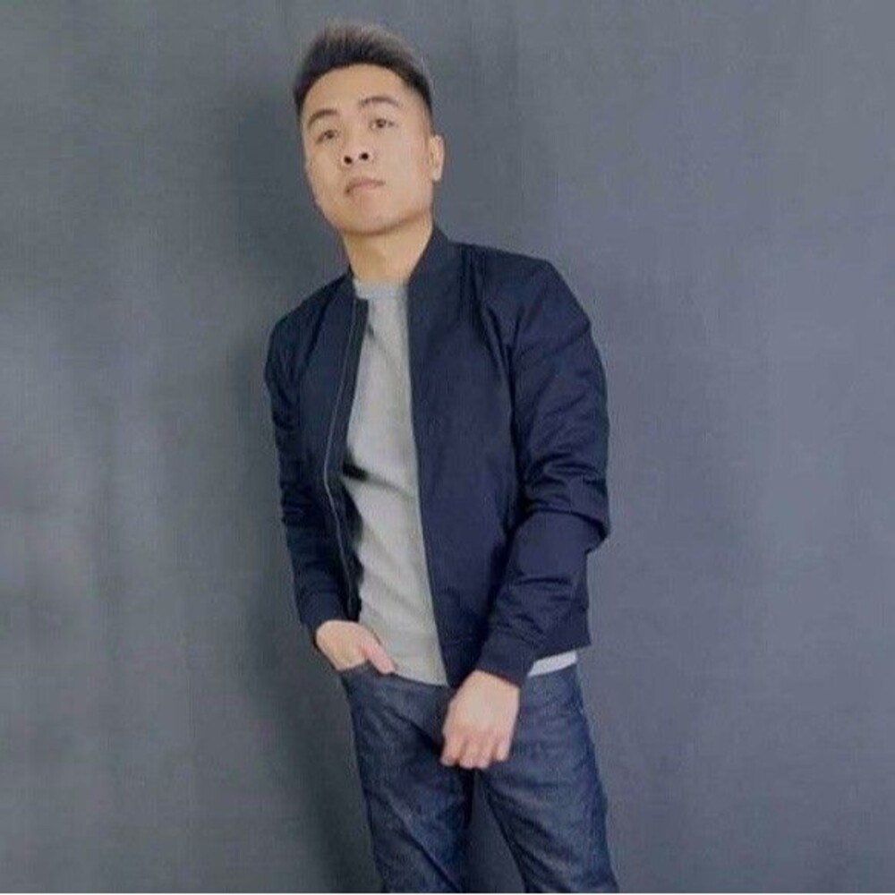 Everlane The Cotton Bomber Jacket Navy Blue Men's Size Large